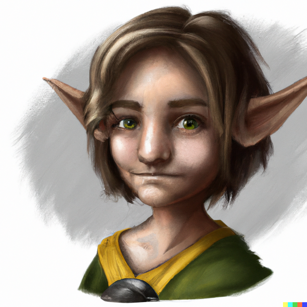 DALL·E 2022 12 14 12.22.23 paint Talia is a quiet and shy halfling. She is a recent arrival to this tavern and is often seen keeping to herself. She has a secret ambition to bec Unlock Your Adventure: Free Tavern Description and NPCs with Backstories